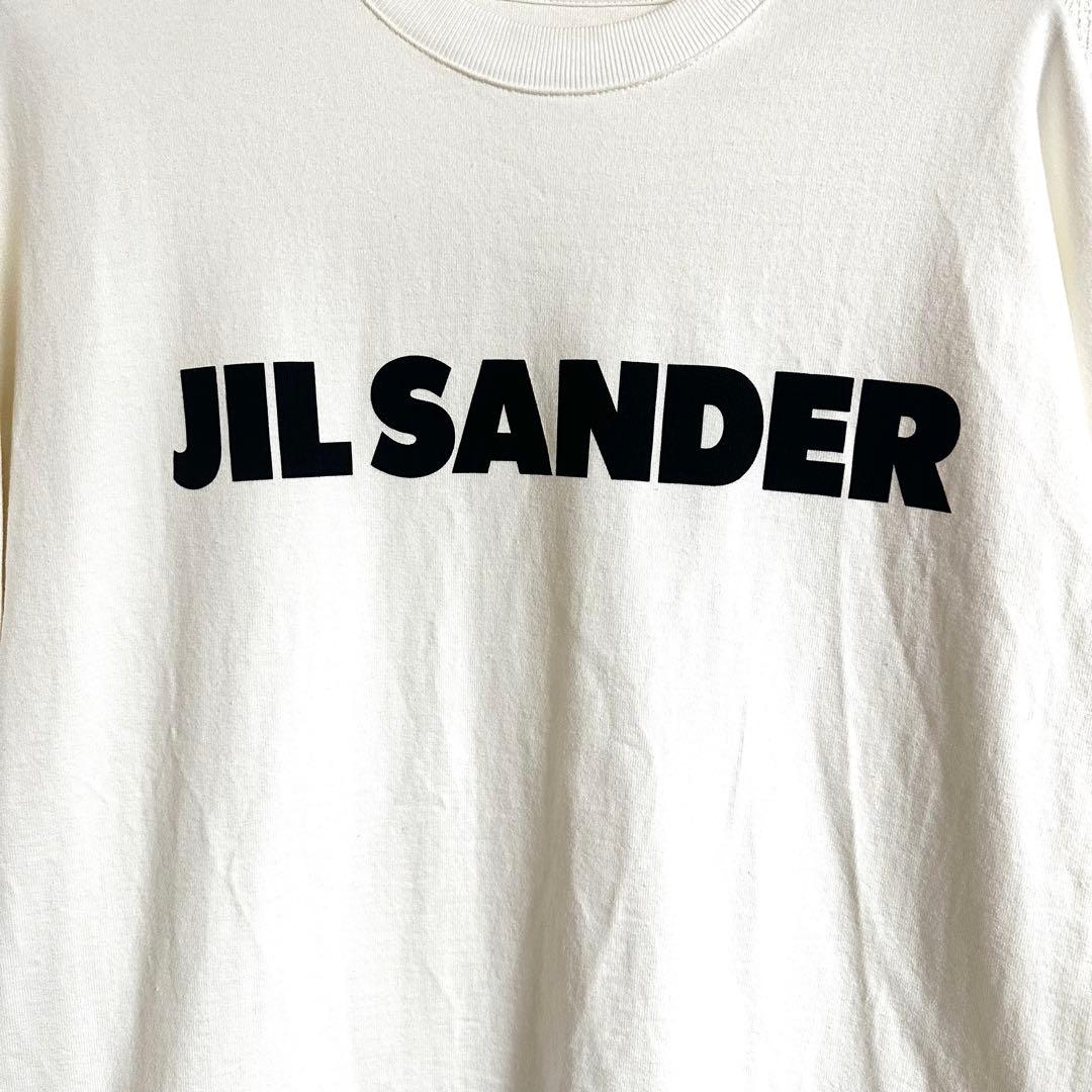JIL SANDER ロゴ ロングスリーブTシャツ ホワイト S 大阪正規店購入