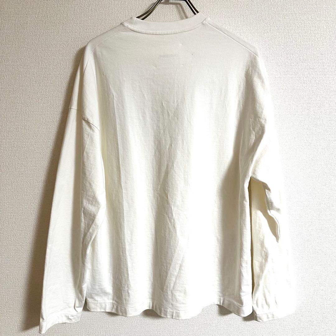 JIL SANDER ロゴ ロングスリーブTシャツ ホワイト S 大阪正規店購入