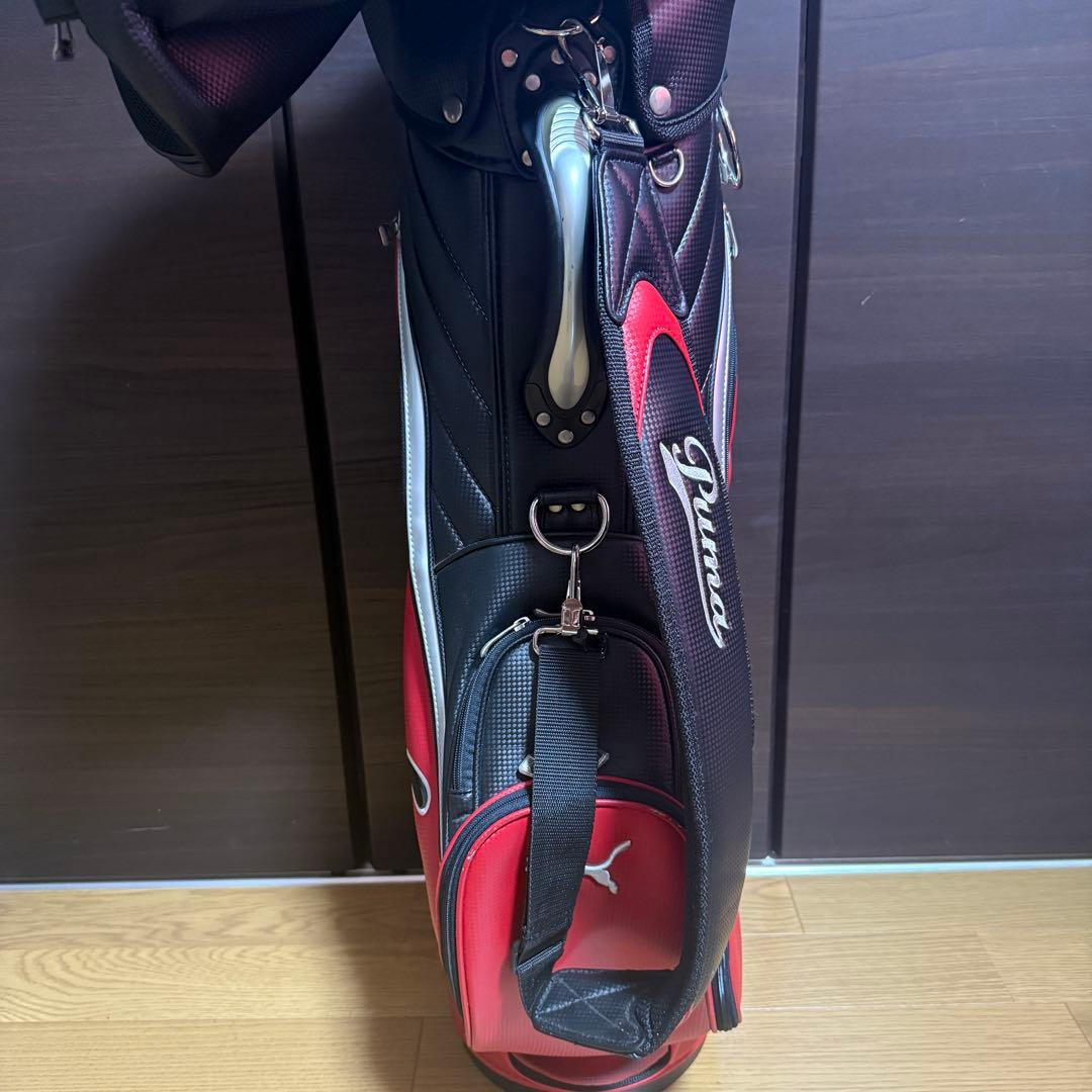 Puma ゴルフバッグ キャディバッグ レッド ブラック