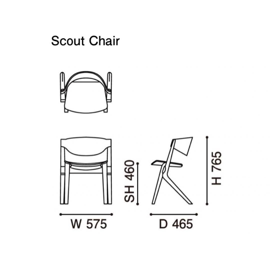 カリモクニュースタンダード スカウトチェア ピンクホワイト