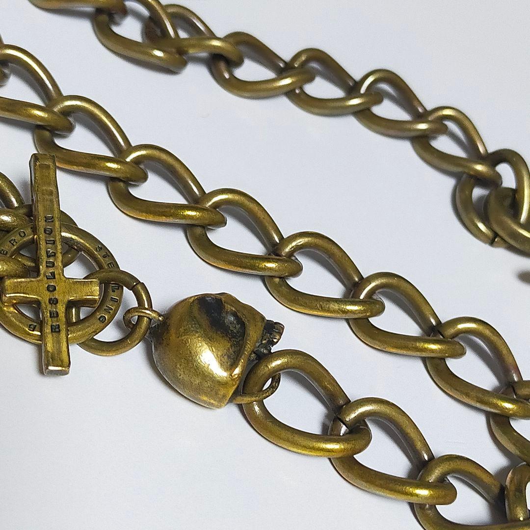 ROSH ロッシュ 真鍮製 スカル ウォレットチェーン Mother Mary2