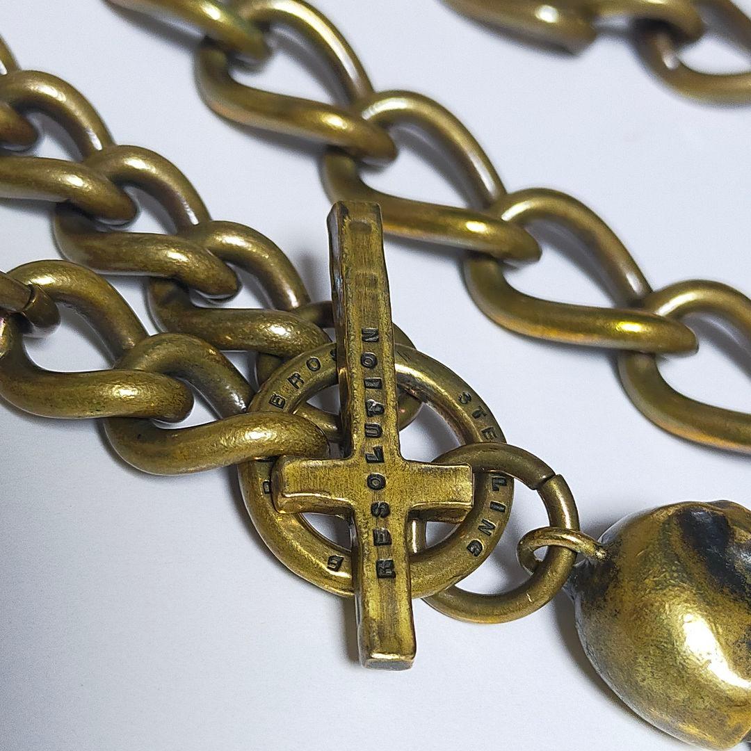 ROSH ロッシュ 真鍮製 スカル ウォレットチェーン Mother Mary2