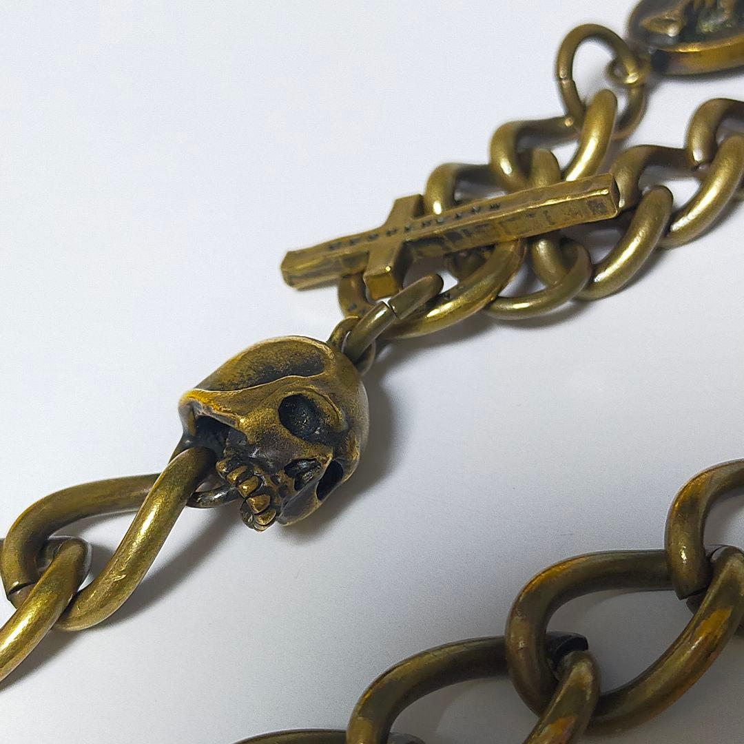 ROSH ロッシュ 真鍮製 スカル ウォレットチェーン Mother Mary2