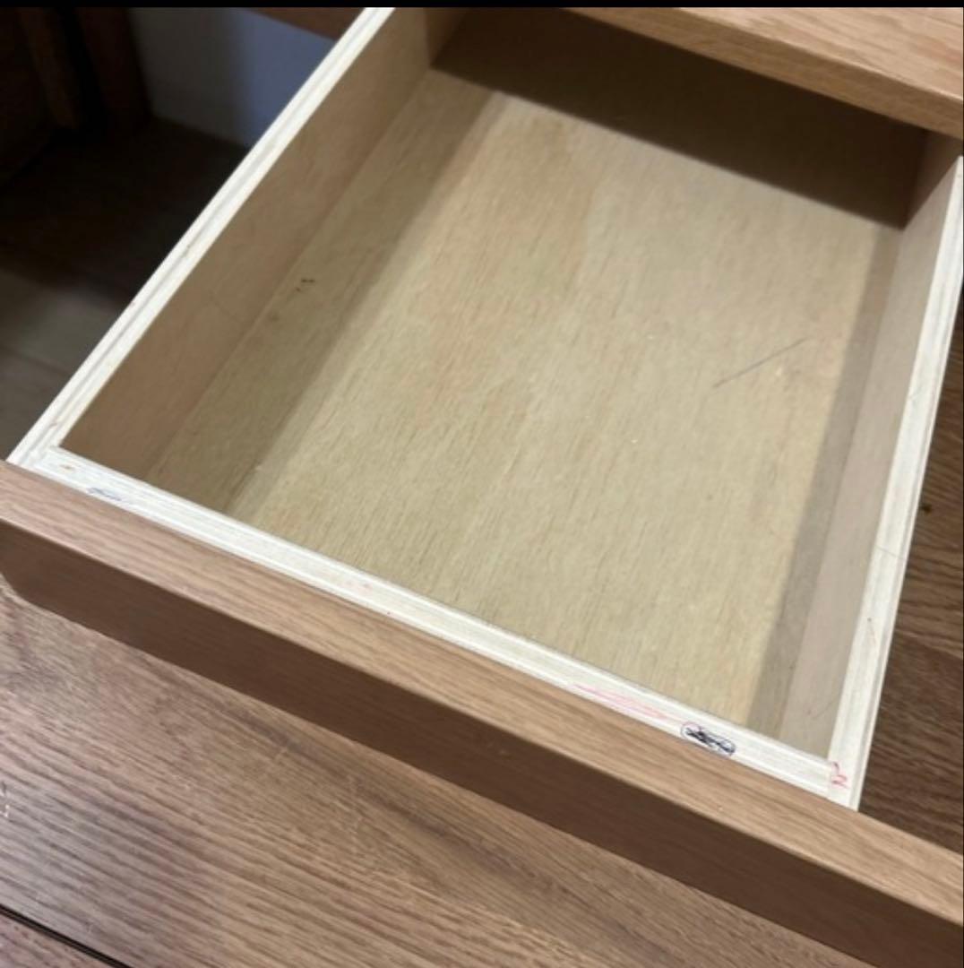 値下げ 無印良品 学習机 オーク材 机のみ