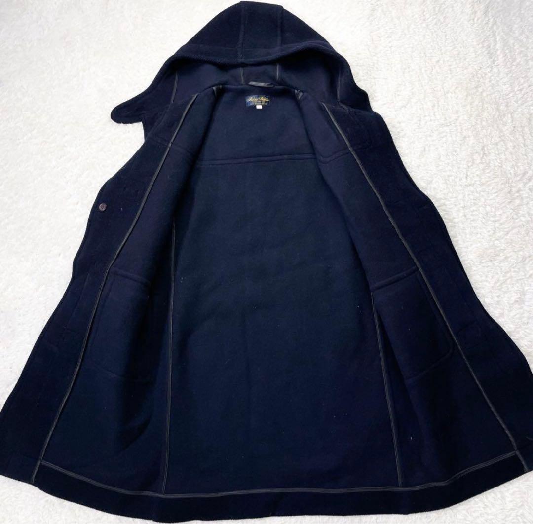 ブルックスブラザーズ ダッフルコートヘリンボーン ムーアブルック社 ネイビー