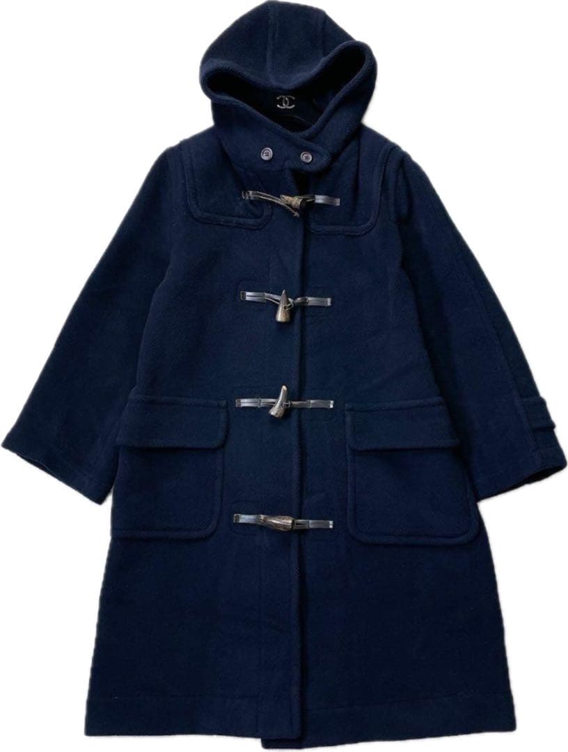 ブルックスブラザーズ ダッフルコートヘリンボーン ムーアブルック社 ネイビー