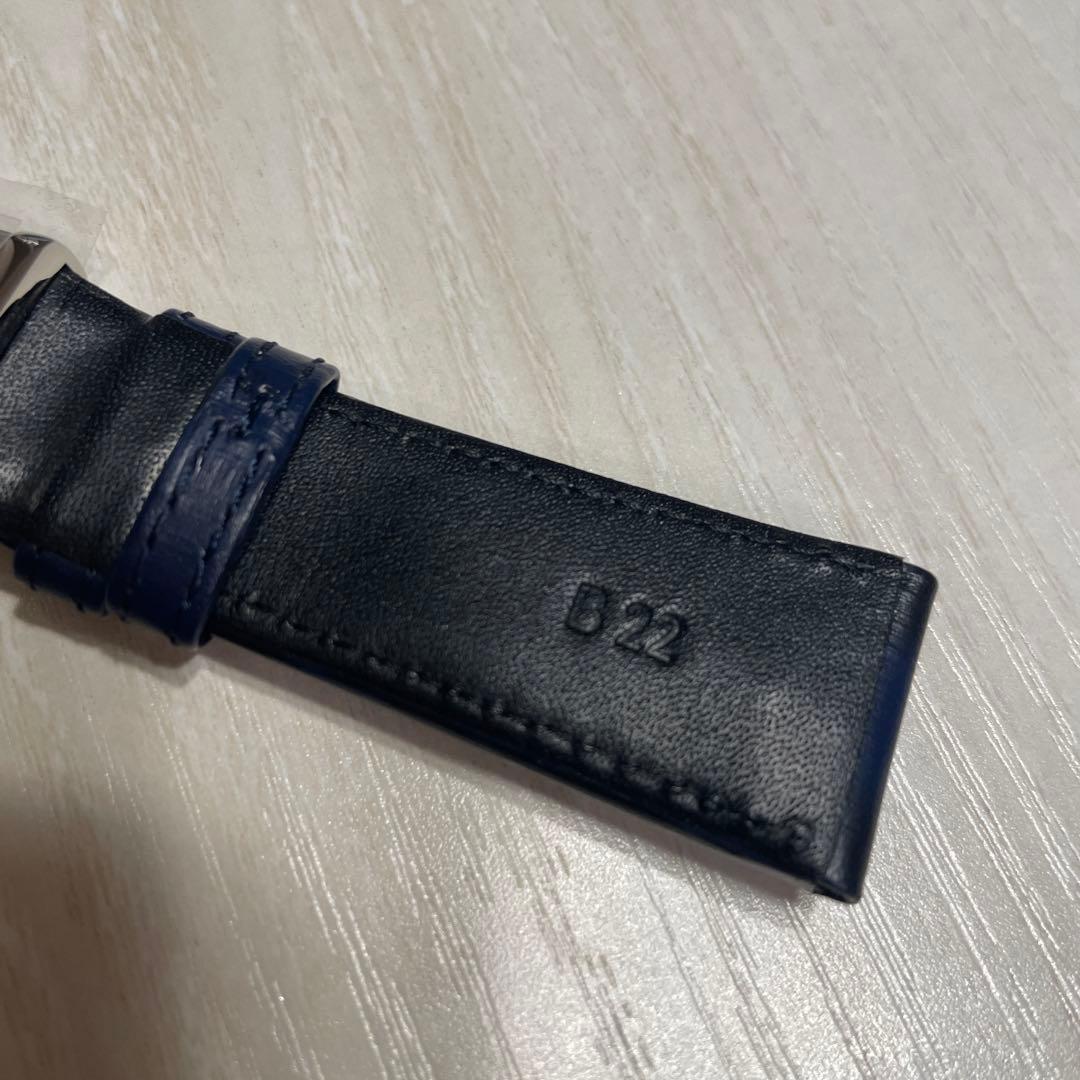 非売品　新品未使用品　グランドセイコーレザーベルト22mmネイビーグラデーション