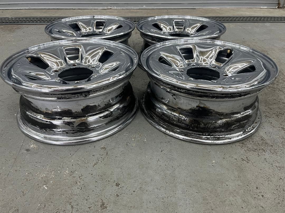 ハイラックス　サーフ　純正　メッキ　15インチ　6J ＋30 PCD139.7