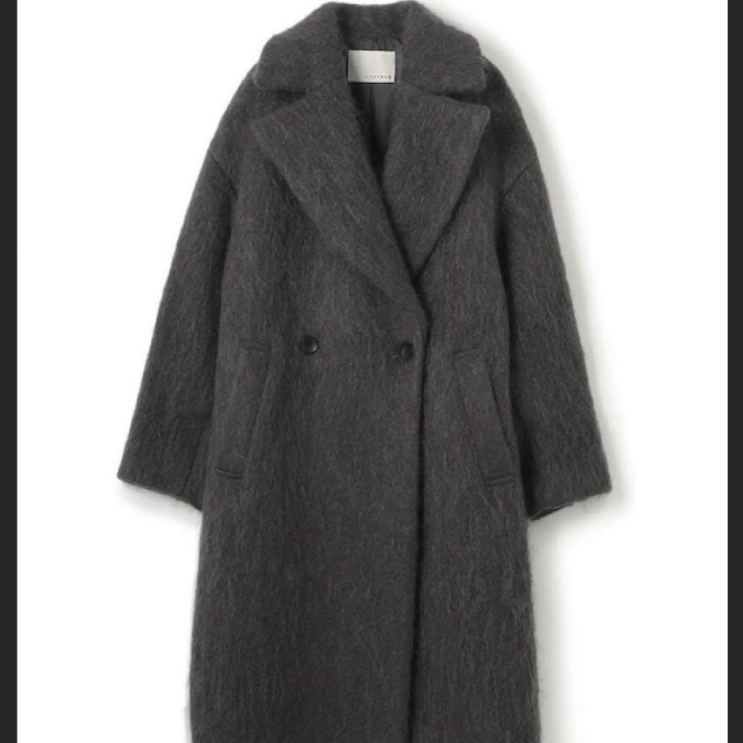 uncrave WHITE シャギー オーバーコート