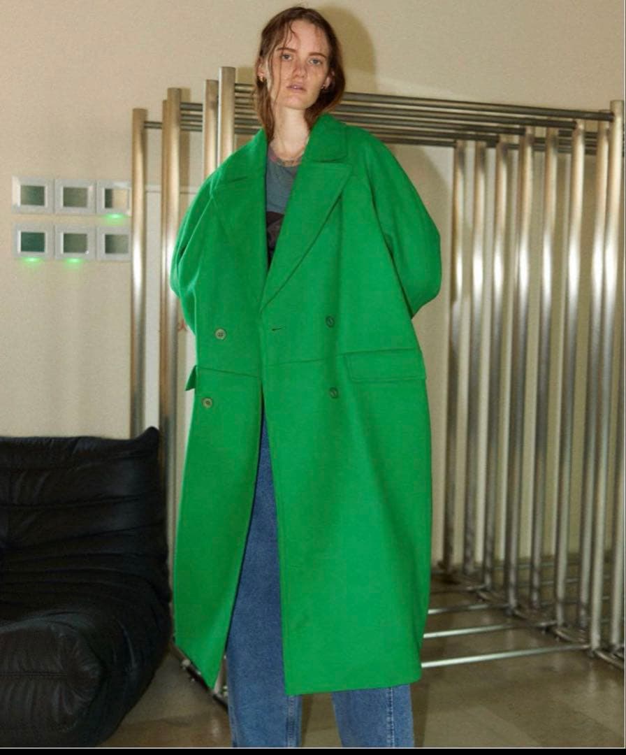 Maison Specialグリーン チェスターコート