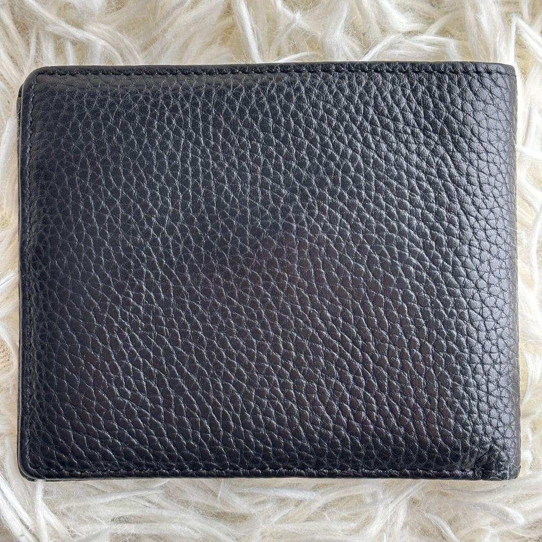 【激レア 美品】ディーゼル　二つ折り財布　ロゴ金具　レザー　ブラック