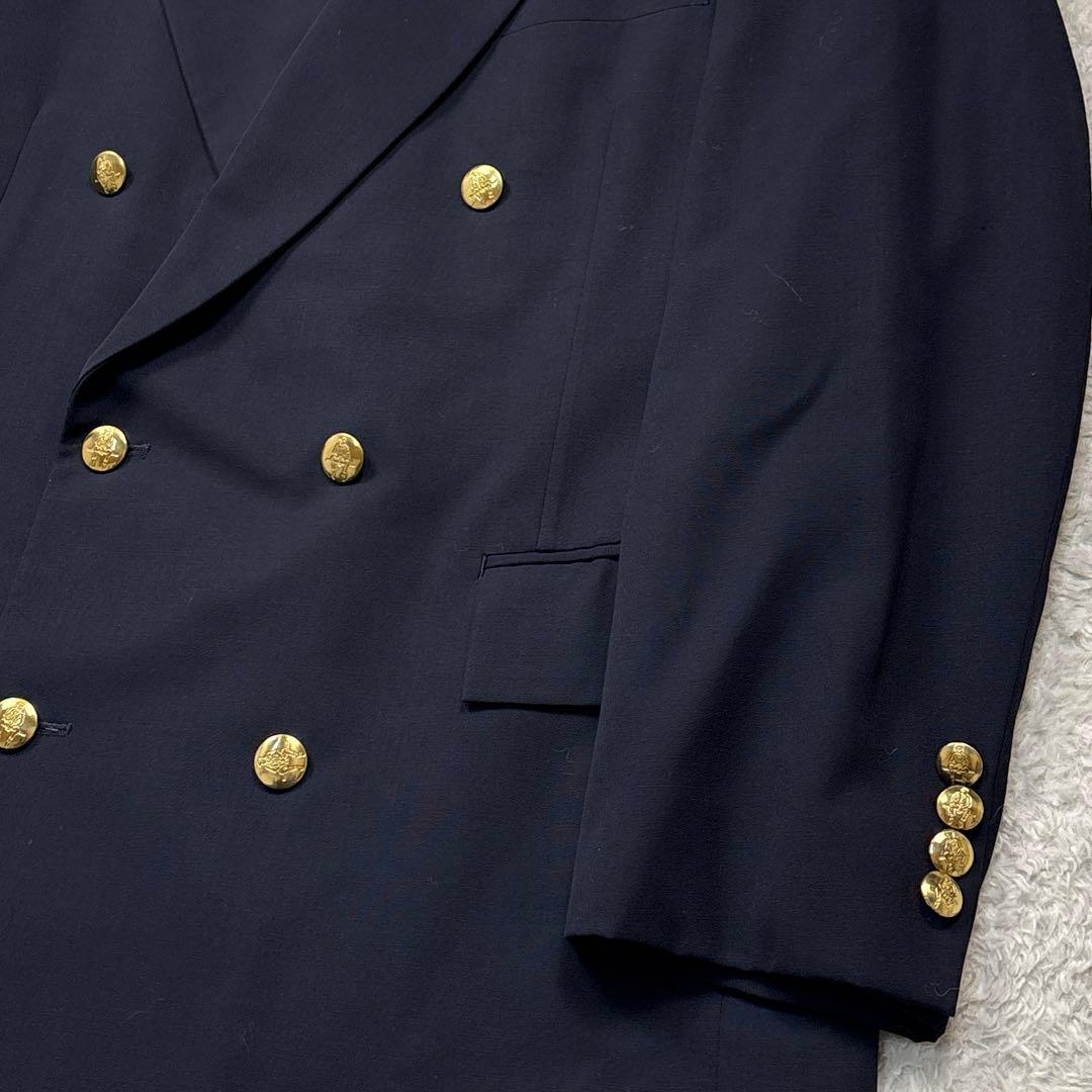 ポールスチュアート　紺ブレザー　金ボタン　ダブルボタン　テーラードジャケット