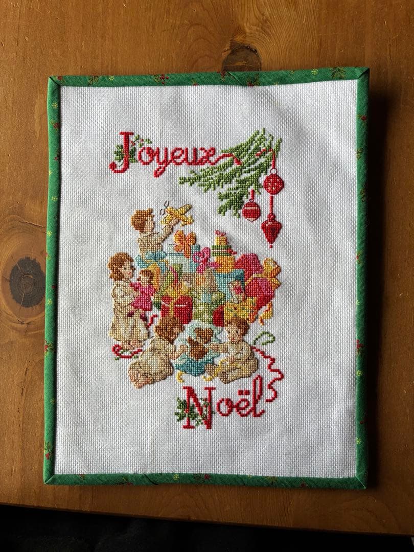 クロスステッチ完成品【アドベントカレンダー風】