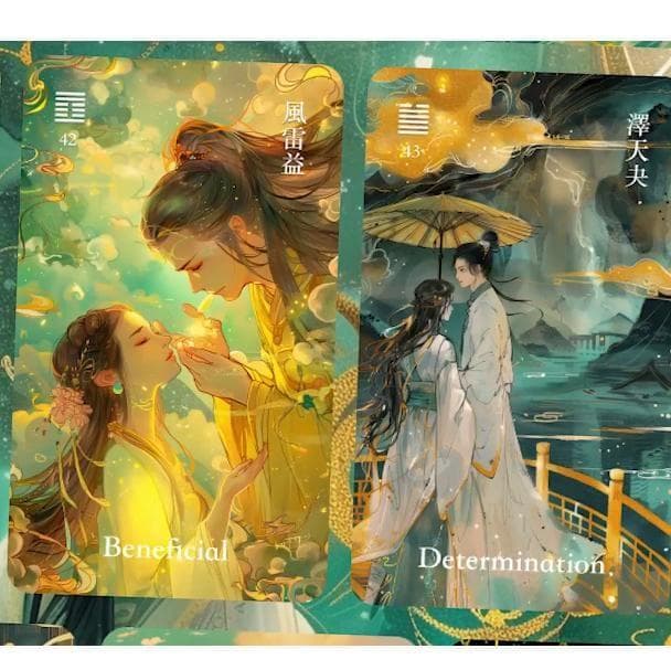 【正規品イーチンオラクルカード】美麗＆幻想的✨白蛇を象徴とした幽玄イラストデッキ