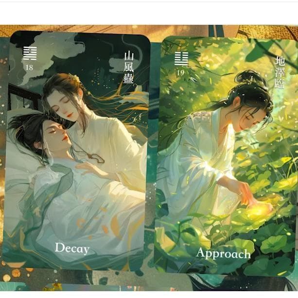 【正規品イーチンオラクルカード】美麗＆幻想的✨白蛇を象徴とした幽玄イラストデッキ