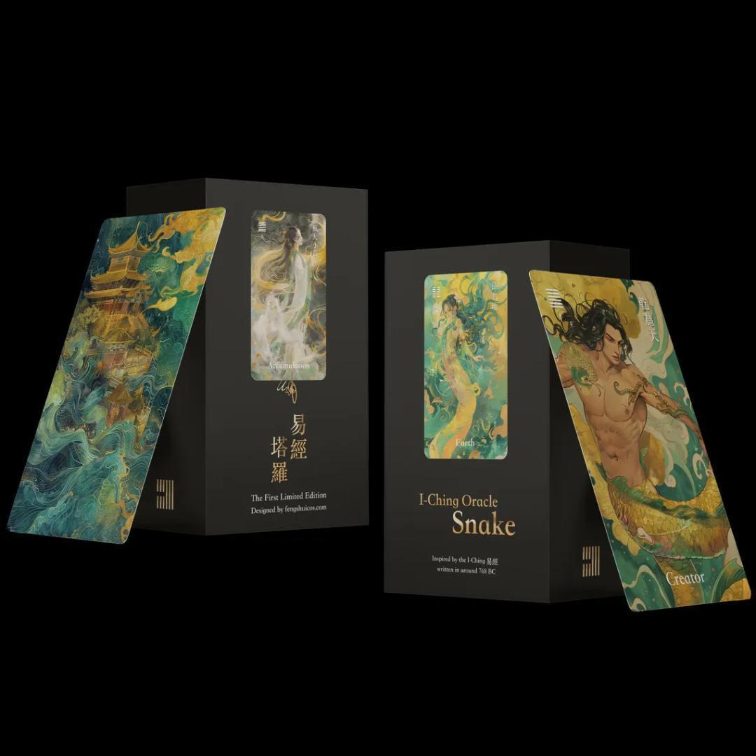 【正規品イーチンオラクルカード】美麗＆幻想的✨白蛇を象徴とした幽玄イラストデッキ