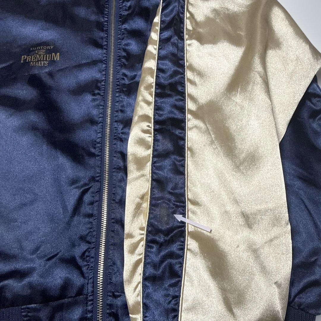 ◯ E.YAZAWA スタジャン ネイビー ゴールド