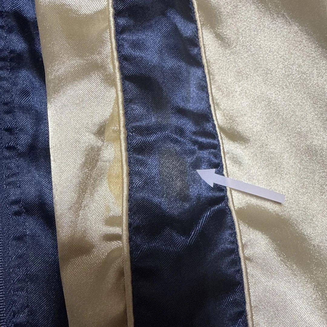 ◯ E.YAZAWA スタジャン ネイビー ゴールド