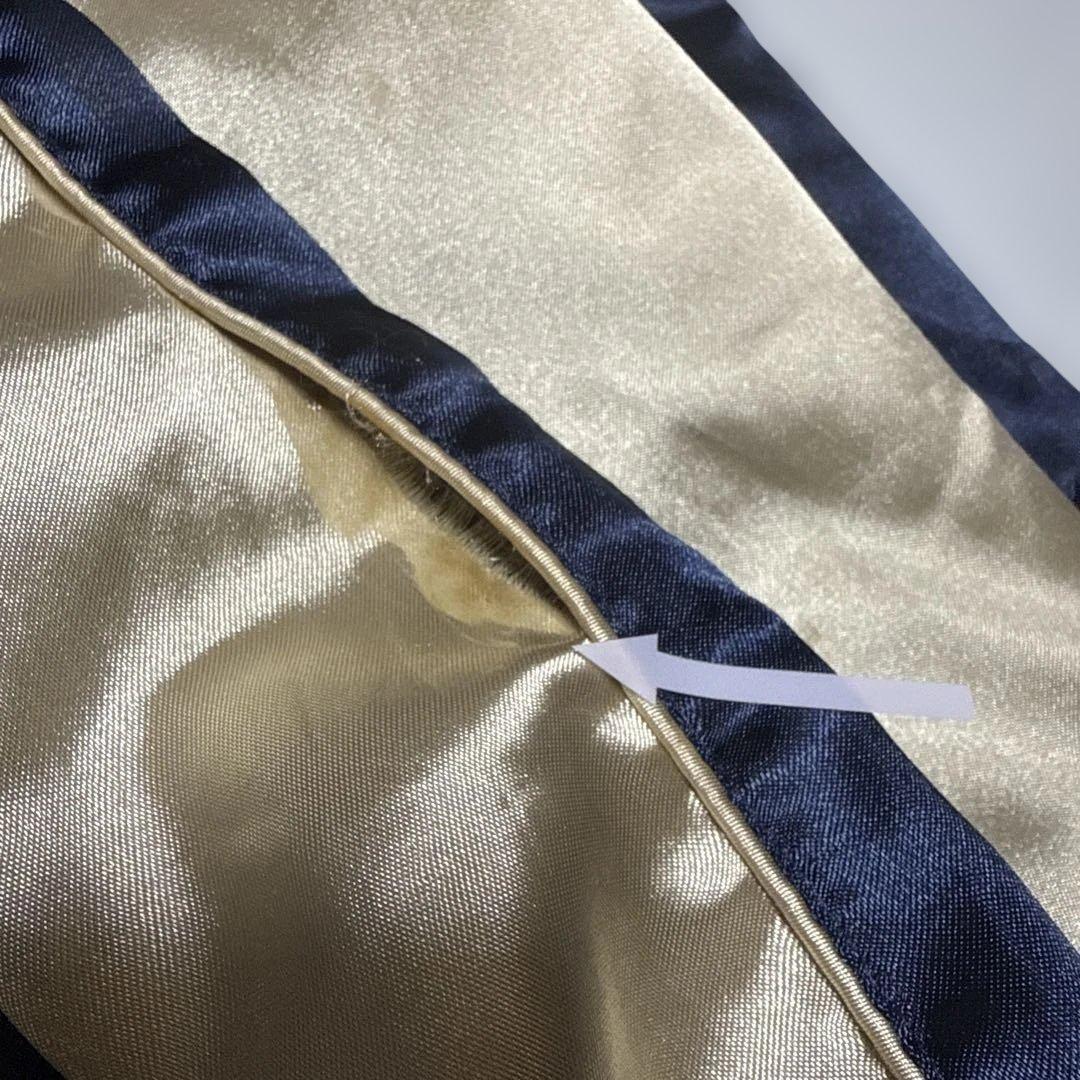 ◯ E.YAZAWA スタジャン ネイビー ゴールド