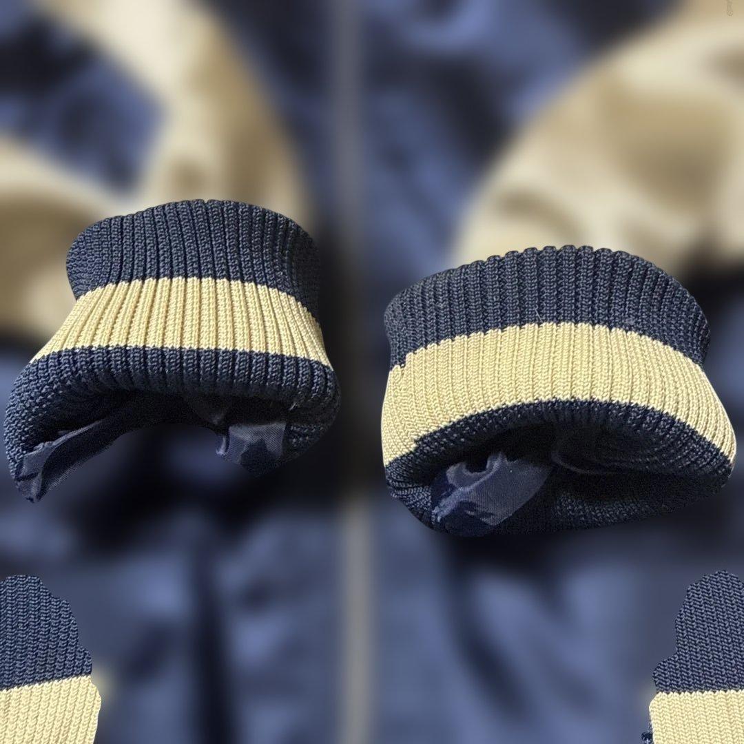 ◯ E.YAZAWA スタジャン ネイビー ゴールド