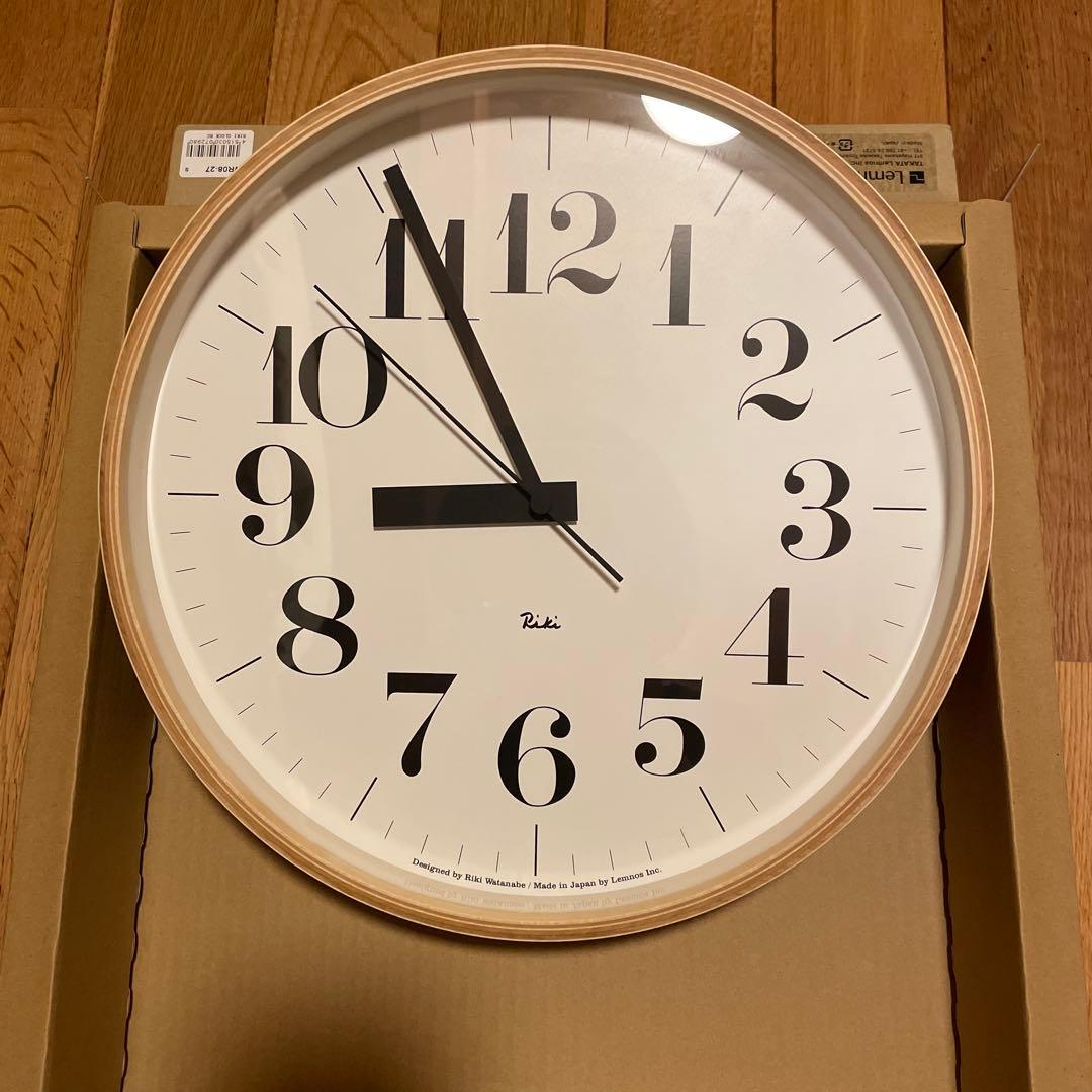 Riki シンプルアナログ掛時計 30cm