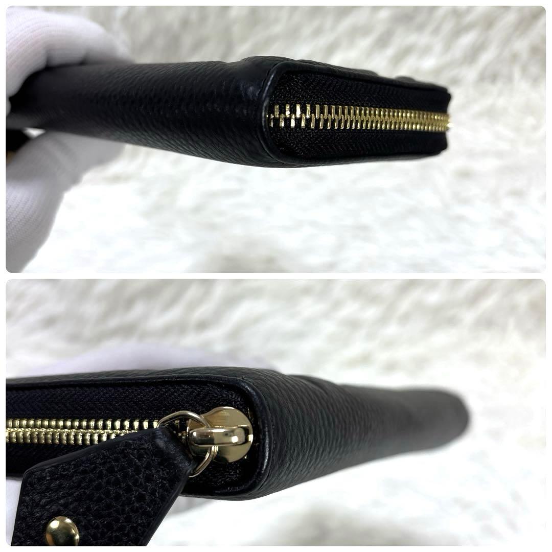 美品✨Vivienne Westwood 長財布　ラウンドジップ　エンボス　黒