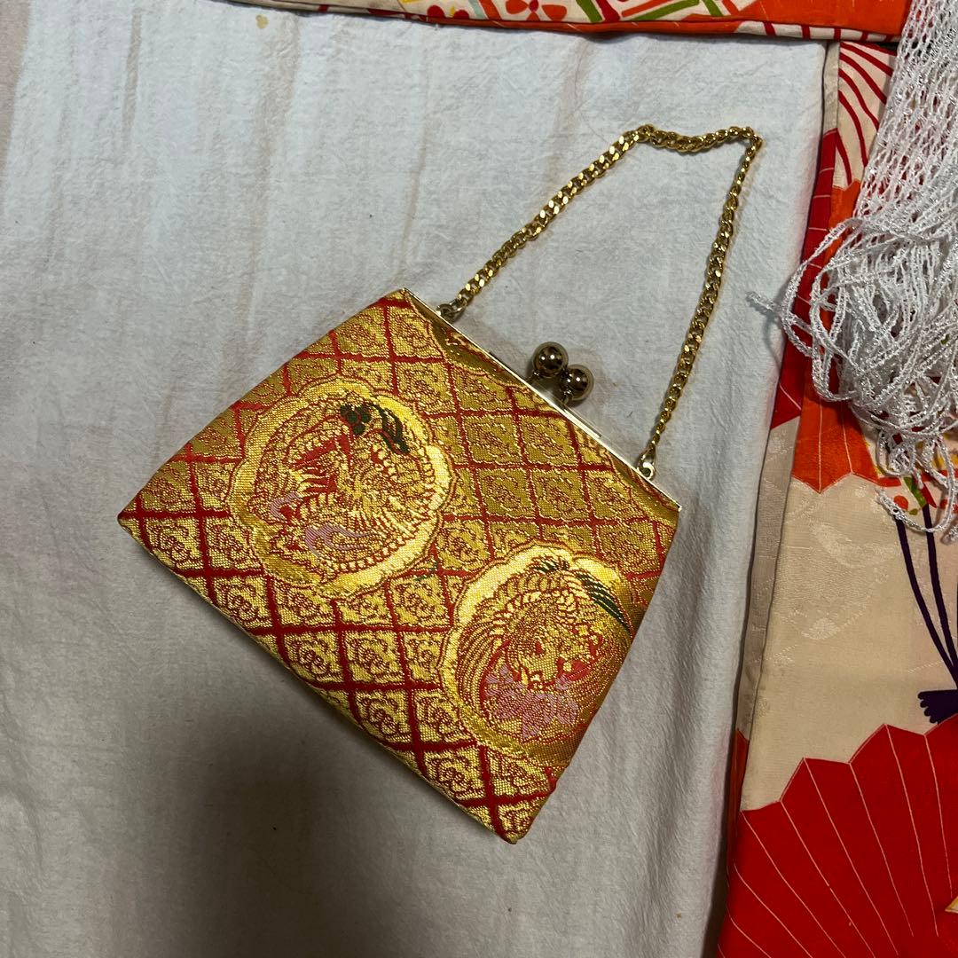 七五三　5歳　7歳　女の子　正絹　アンティーク