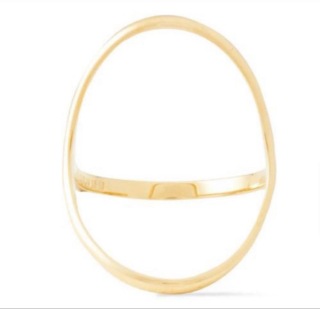 マルジェラ オーバルゴールドバングル