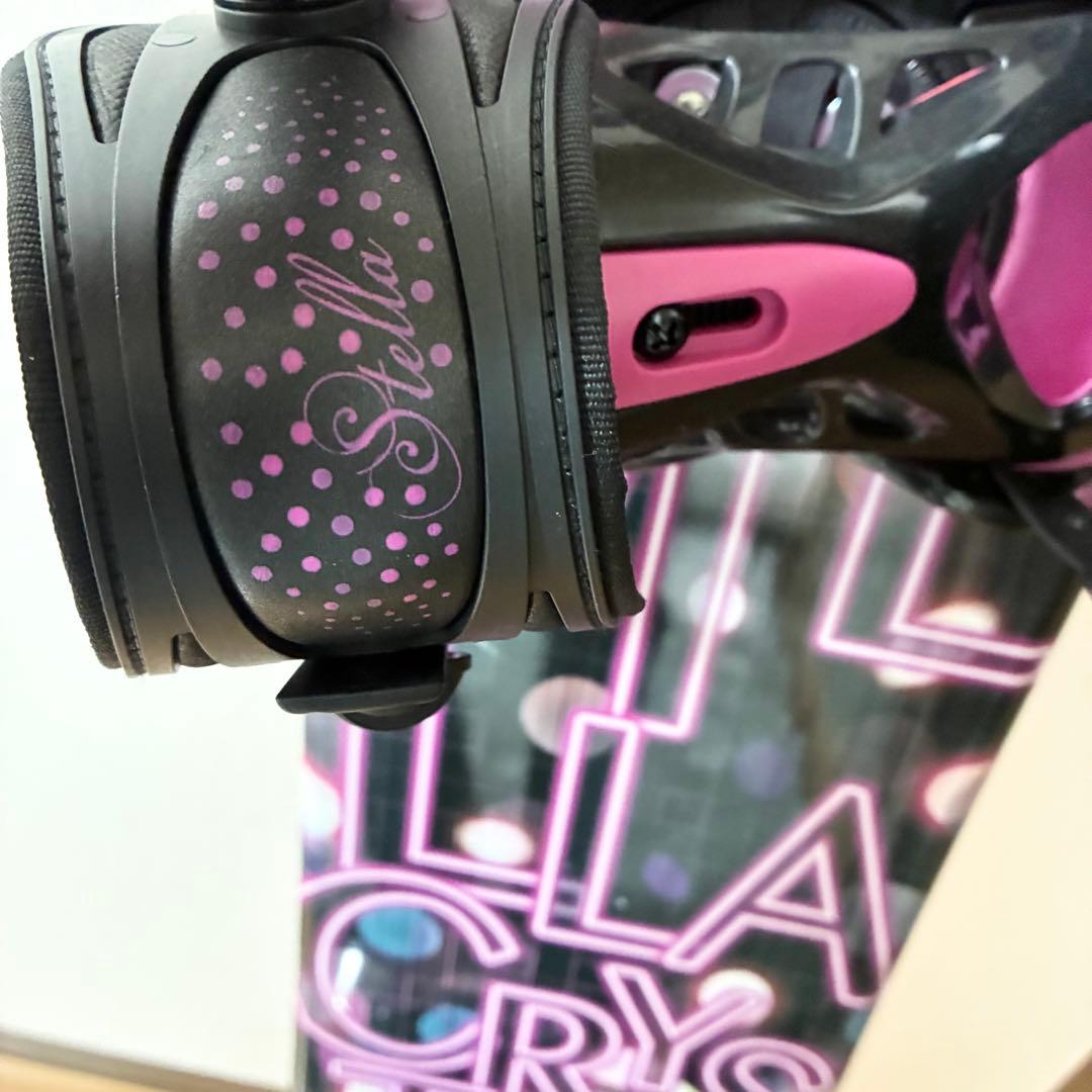 STELLA CRYSTAL スノーボード　140cm ヴィンディング　セット