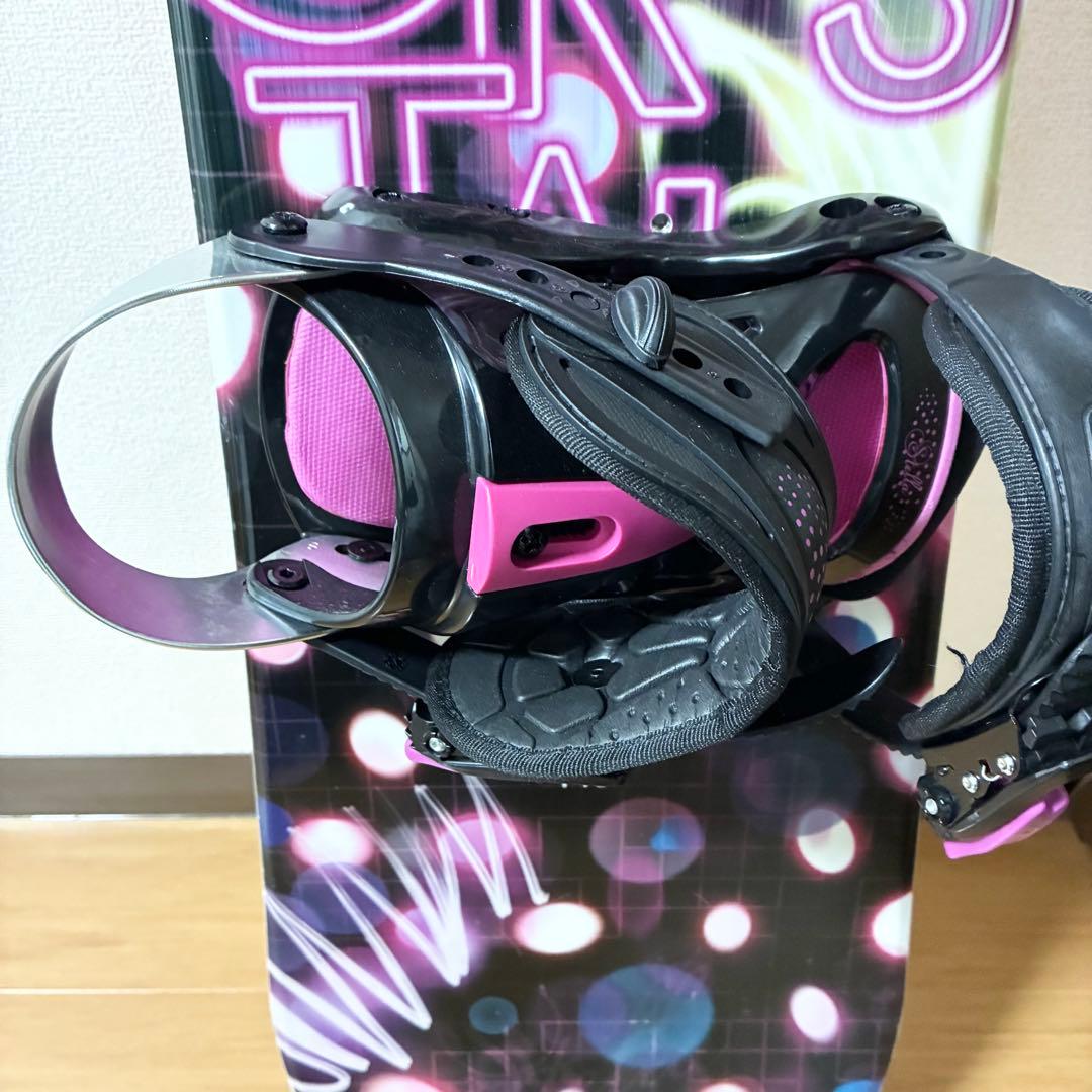 STELLA CRYSTAL スノーボード　140cm ヴィンディング　セット