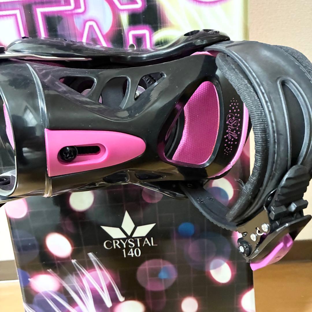 STELLA CRYSTAL スノーボード　140cm ヴィンディング　セット
