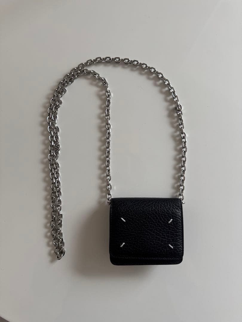 Maison Margiela ミニチェーンウォレット ブラック
