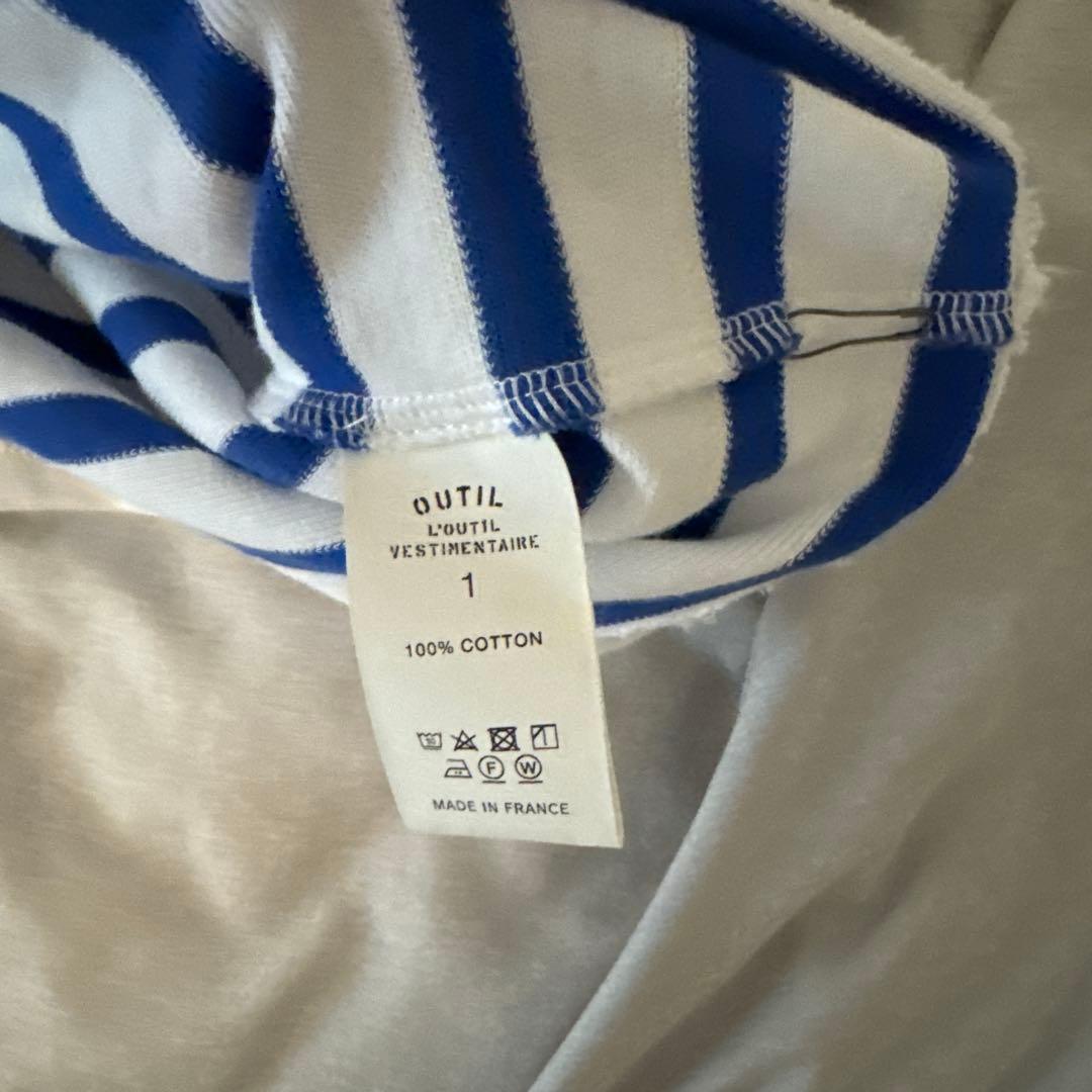 美品　Outil ストライプ 長袖Tシャツ