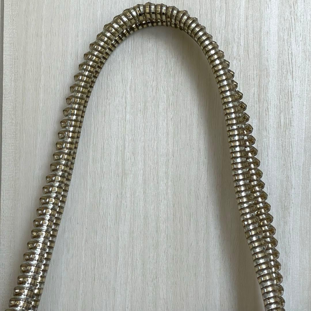 【保存袋付き】アンテプリマ　ワイヤーバッグ✨人気色シルバーゴールド✨ラージ