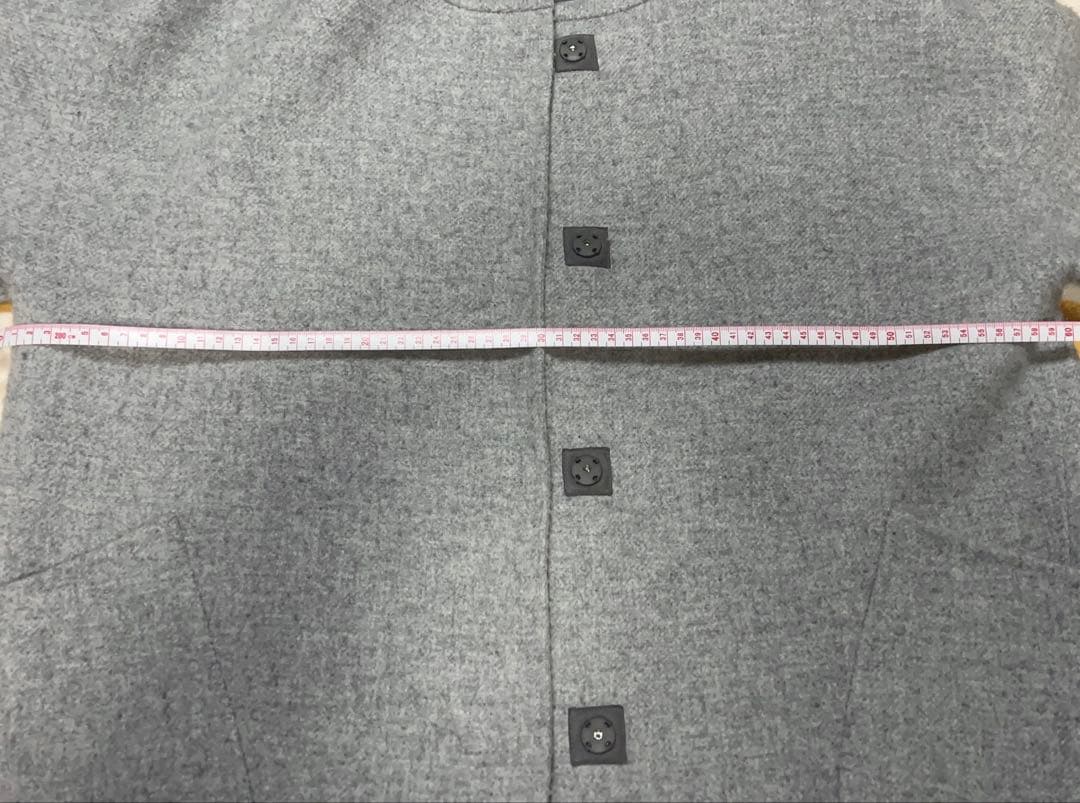 レリアン Leilian 冬用 高級コート グレー タグあり 美品 匿名配送