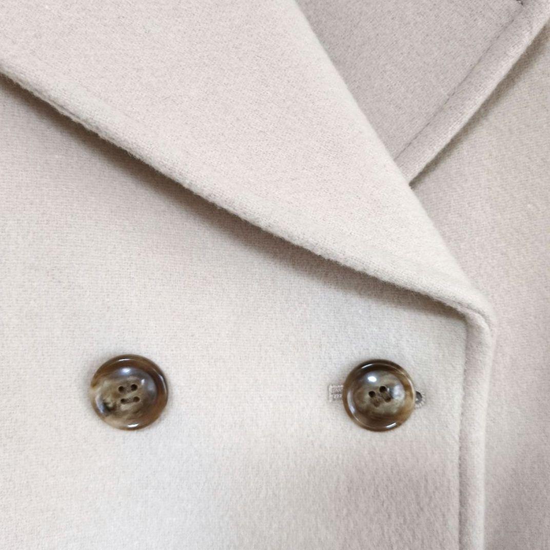 BRAHMIN ブラーミン ベージュアンゴラ羊毛 ピーコート 40