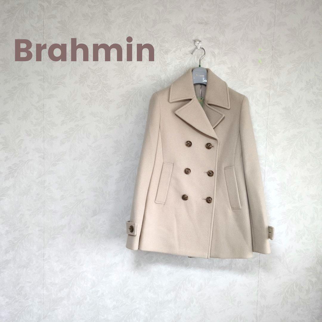 BRAHMIN ブラーミン ベージュアンゴラ羊毛 ピーコート 40