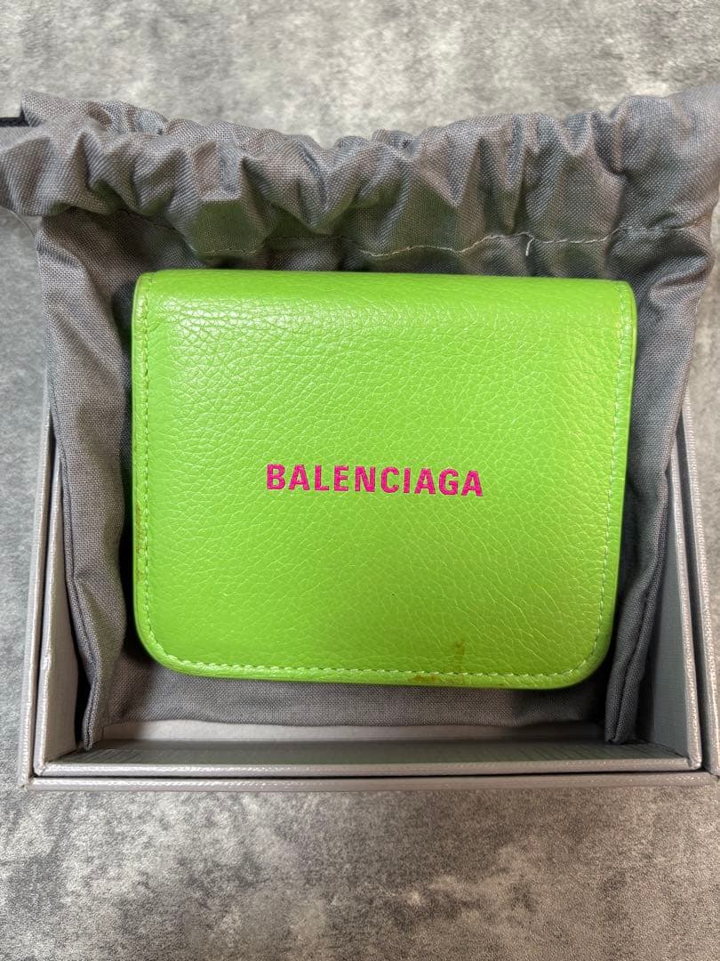 BALENCIAGA 二つ折り財布 グリーン
