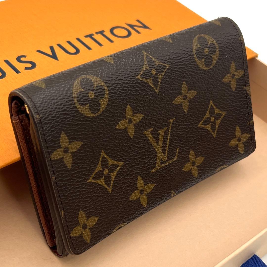 【極美品】ルイヴィトン モノグラム トレゾール 二つ折り財レディース 新型