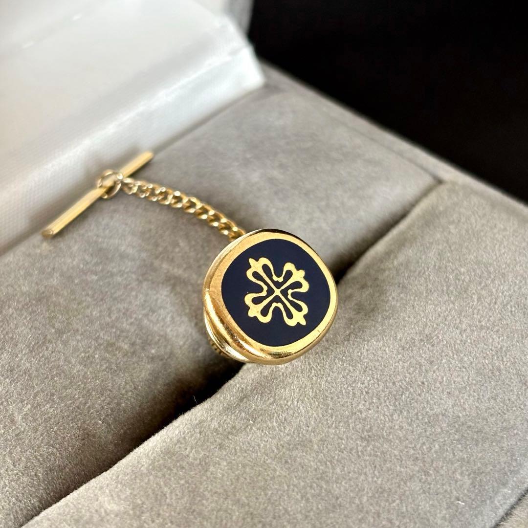 【希少】【パテックフィリップ】ヴィンテージ タイタックピン ブルー×ゴールド色