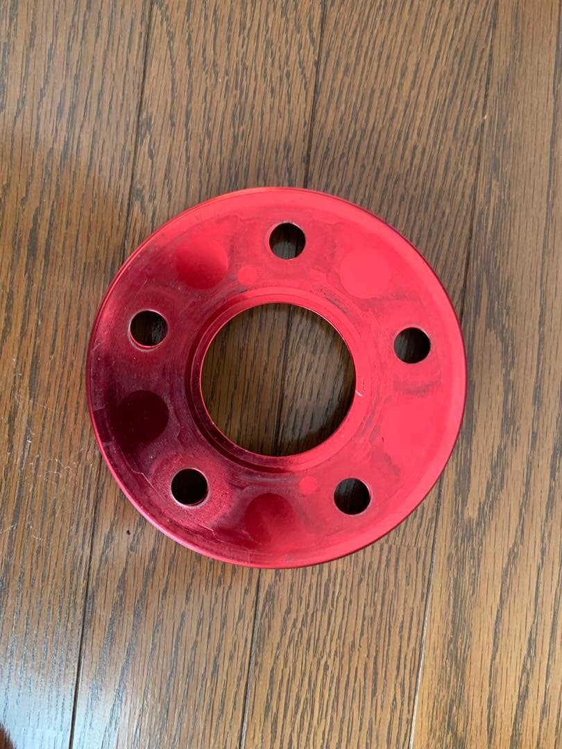 エスティマ専用フロント、リアレッド ブレーキドラムカバー4個セット 5穴