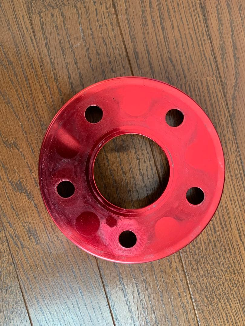 エスティマ専用フロント、リアレッド ブレーキドラムカバー4個セット 5穴