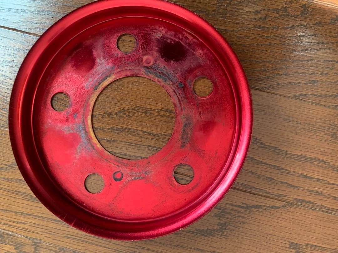 エスティマ専用フロント、リアレッド ブレーキドラムカバー4個セット 5穴