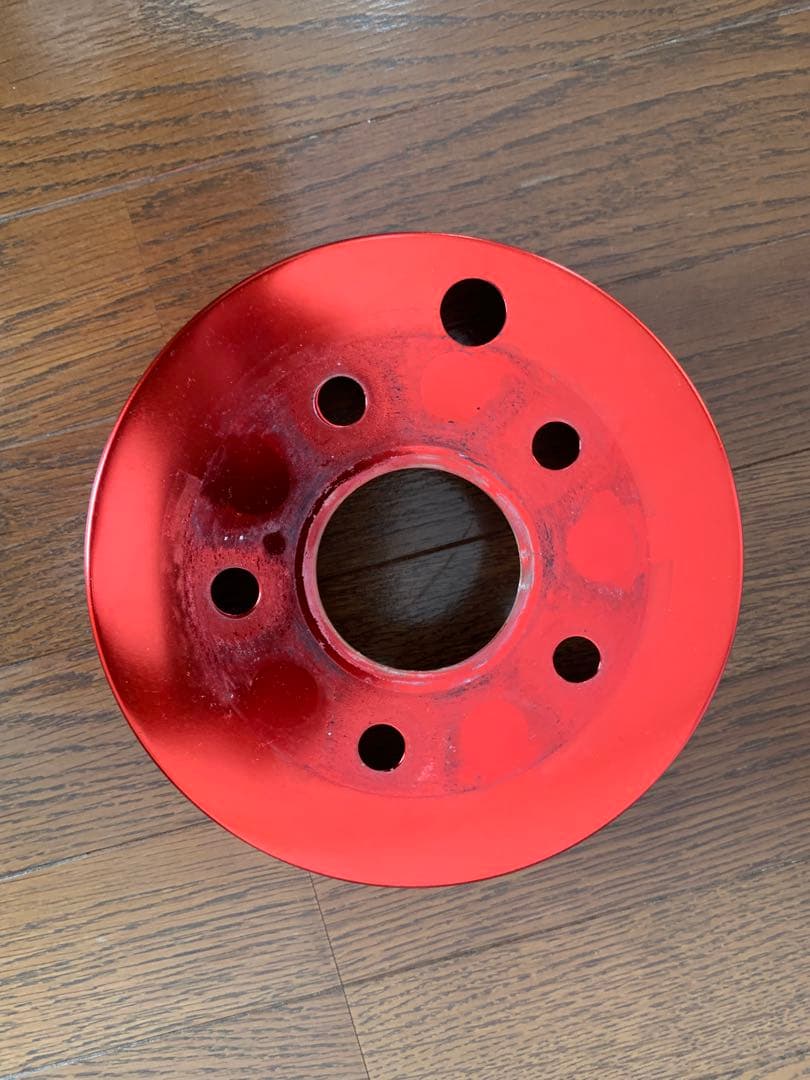 エスティマ専用フロント、リアレッド ブレーキドラムカバー4個セット 5穴