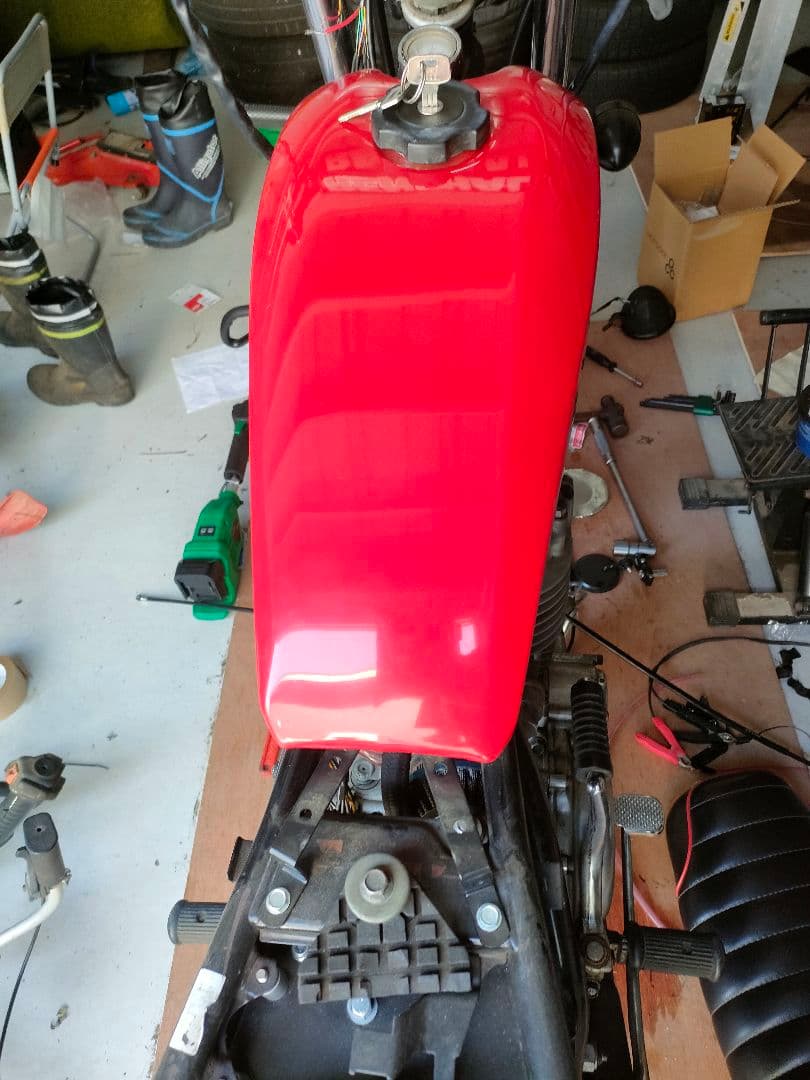 WM ロードトラッカー アルミタンク SR400/SR500 レッド