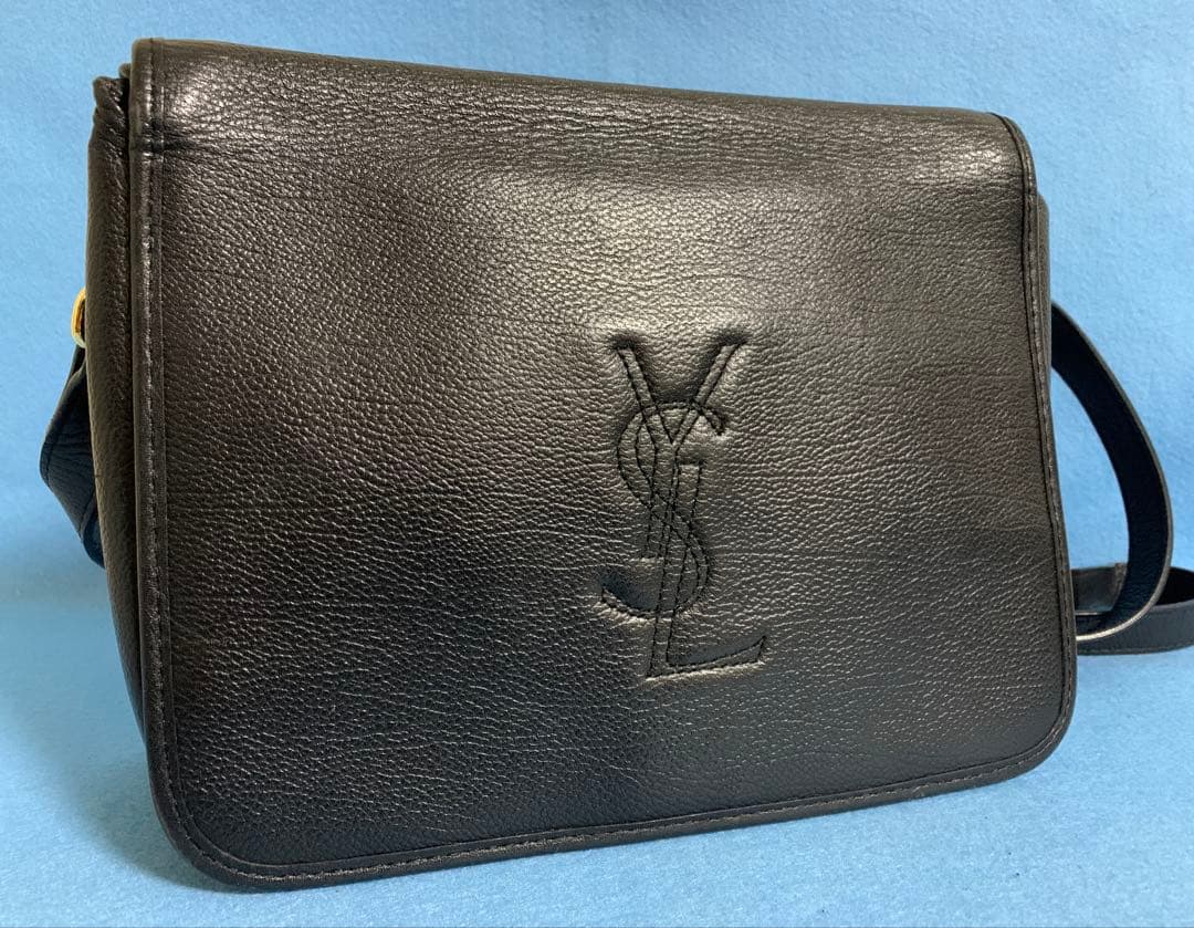 ヴィンテージ イヴ・サンローラン YSL 刻印 ショルダ-バッグ