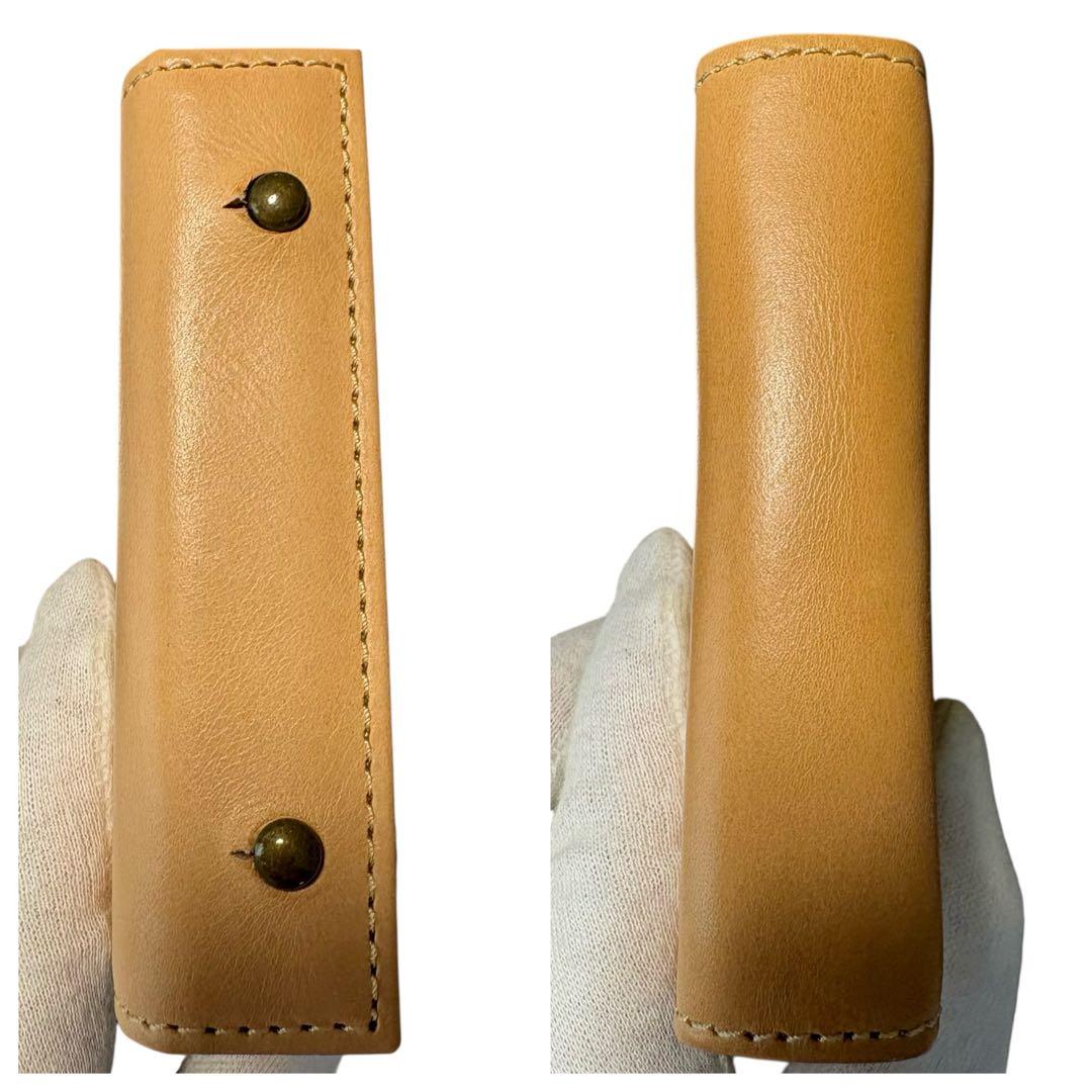 美品　エムピウ millefoglieⅡ ミッレフォッリエ2 TAN27 ヌメ革