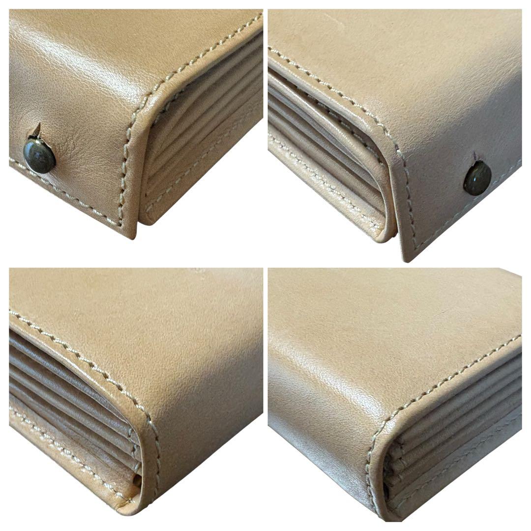 美品　エムピウ millefoglieⅡ ミッレフォッリエ2 TAN27 ヌメ革