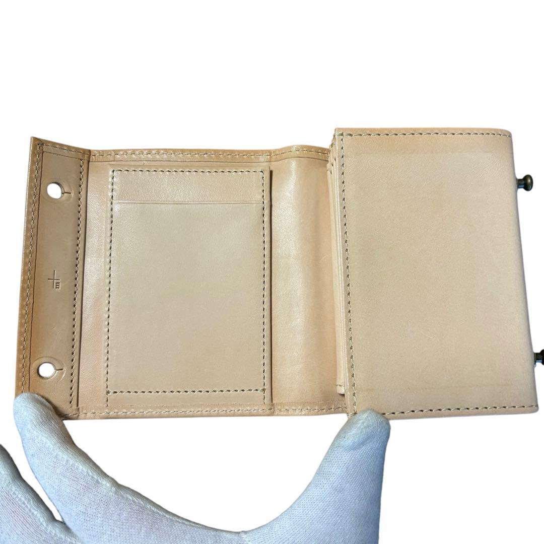 美品　エムピウ millefoglieⅡ ミッレフォッリエ2 TAN27 ヌメ革