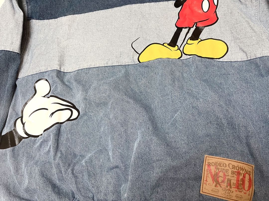 Disney RODEO CROWNS リメイクデニムスウェット 大きいサイズ
